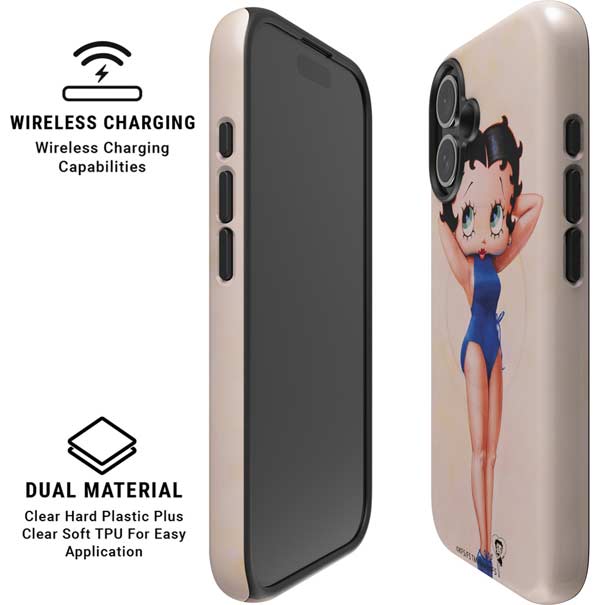 Betty Boop Swimsuit iPhone 16 Magsafe Impact Case