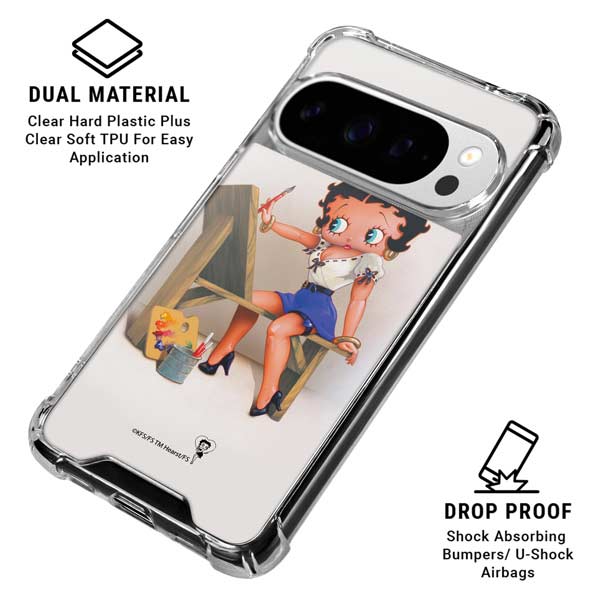 Betty Boop The Artist Google Pixel 10 Pro Clear Case