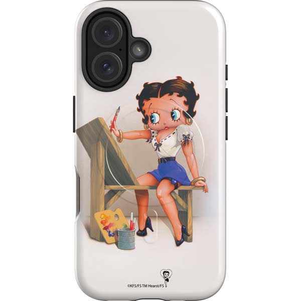 Betty Boop The Artist iPhone 16 Plus Magsafe Impact Case