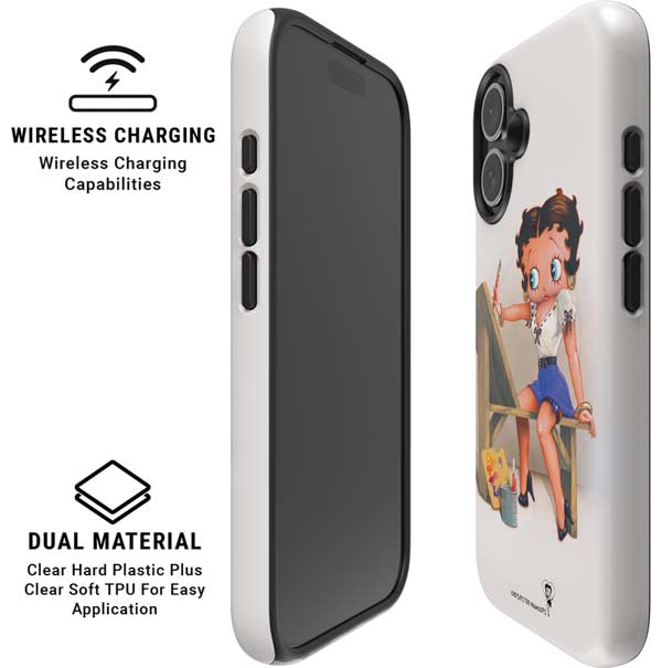 Betty Boop The Artist iPhone 16 Plus Magsafe Impact Case