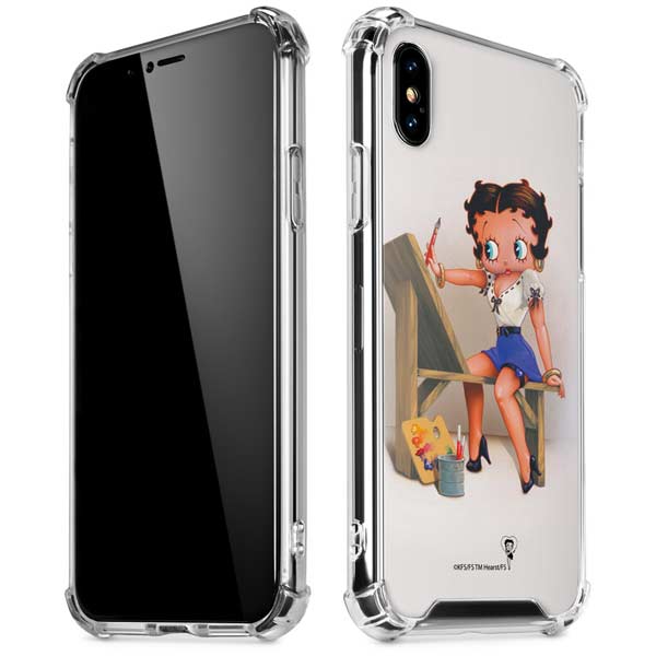 Betty Boop The Artist iPhone X/XS Clear Case