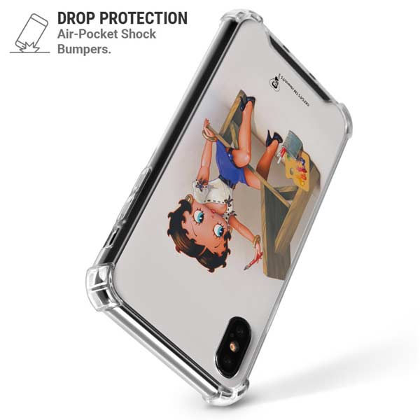 Betty Boop The Artist iPhone X/XS Clear Case