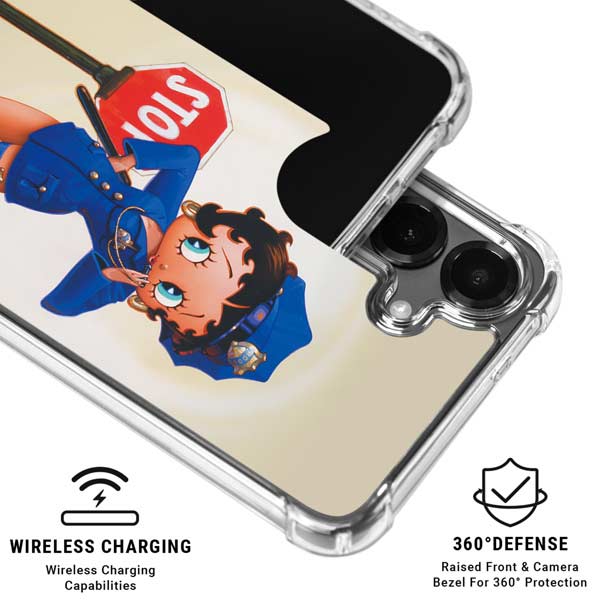 Betty Boop the Police Officer Galaxy S26 Clear Case – Skinit