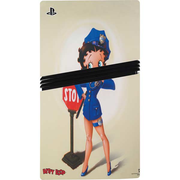 Betty Boop The Police Officer Skin for PS5 Pro Console with Disk Drive ...