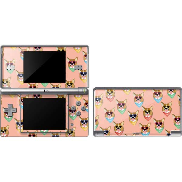 Bouffants and Broken Hearts Corgi Love Nintendo Skins