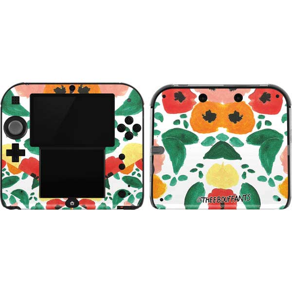 Bouffants and Broken Hearts Geometric Flowers Nintendo Skins