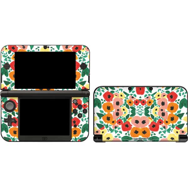 Bouffants and Broken Hearts Geometric Flowers Nintendo Skins