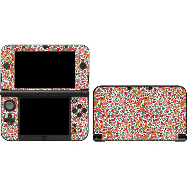 Bouffants and Broken Hearts Watercolor Floral Nintendo Skins