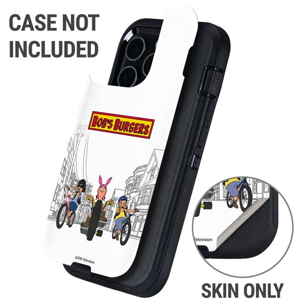 Bobs Burgers Bike Squad Otterbox Defender iPhone Skin