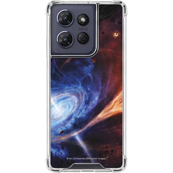 StockTrek Binary System Orbiting near a Black Hole Moto G 5G (2025) Clear Case