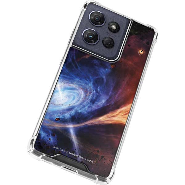 StockTrek Binary System Orbiting near a Black Hole Moto G 5G (2025) Clear Case