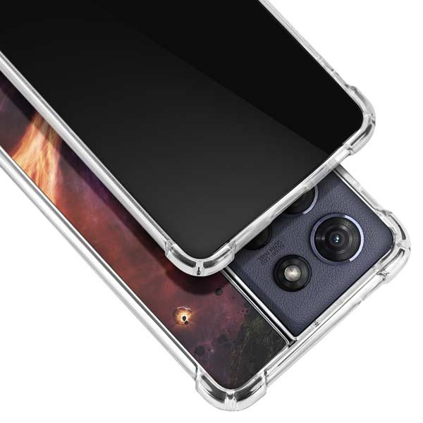 StockTrek Binary System Orbiting near a Black Hole Moto G 5G (2025) Clear Case
