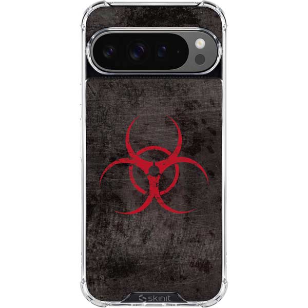 Biohazard Red Google Pixel 10 Pro XL Clear Case