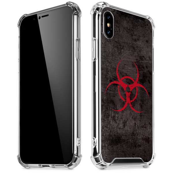 Biohazard Red iPhone X/XS Clear Case