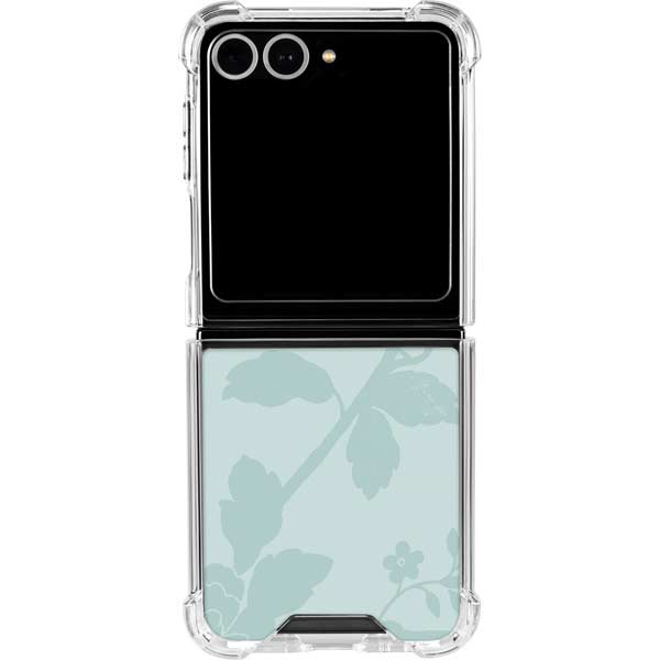 Bird Floral Galaxy Z Flip7 Clear Case