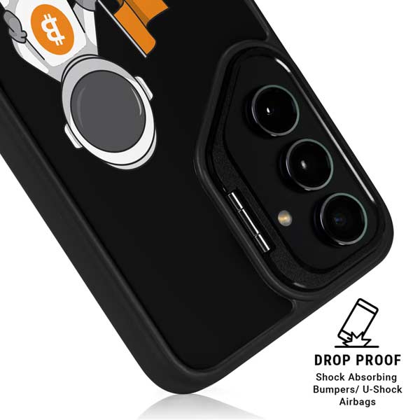 Bitcoin Astronaut Galaxy S26 Kickstand Case