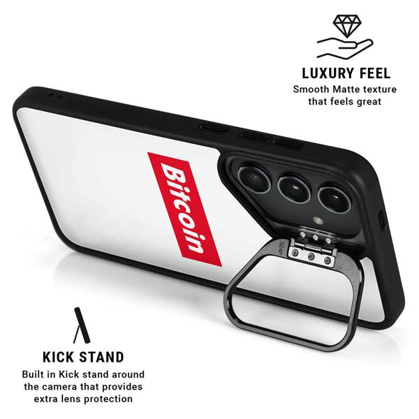 Bitcoin Crypto Galaxy S26 Ultra Kickstand Case