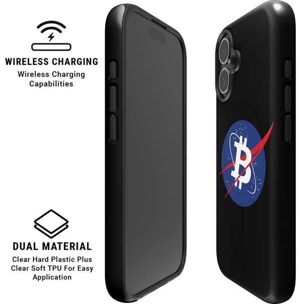 Bitcoin Logo iPhone 16 Magsafe Impact Case