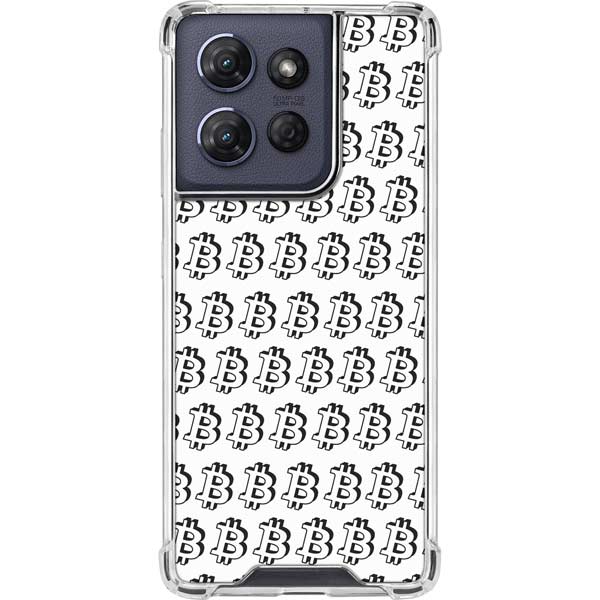Bitcoin Pattern Moto G 5G (2025) Clear Case