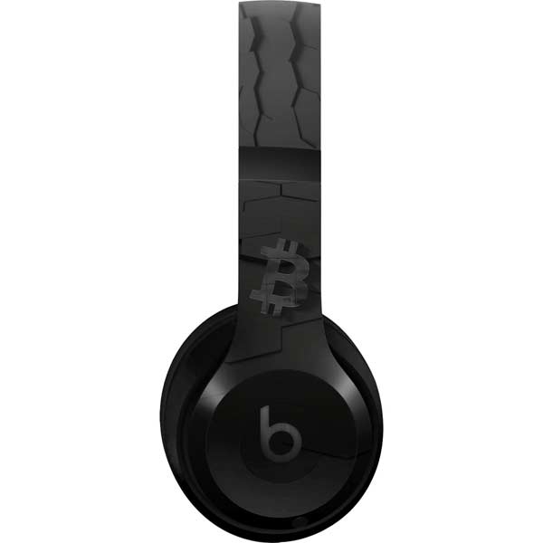 Bitcoin Textured Logo Beats Studio Pro Wireless Headphones Skin