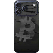 Bitcoin Textured Logo iPhone 17 Pro Skin