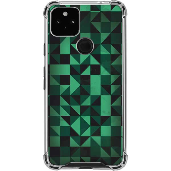 Black & Green Pixel Cases