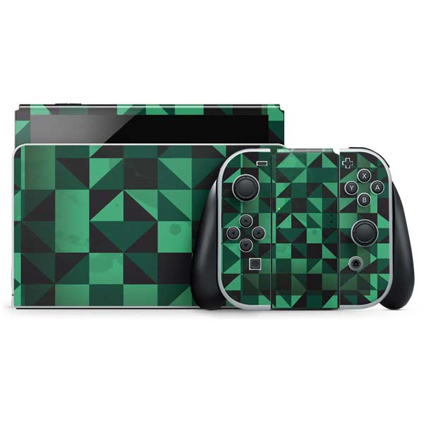 Black & Green Nintendo Skins