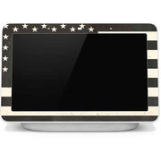 Black & White USA Flag Google Home Hub Skin