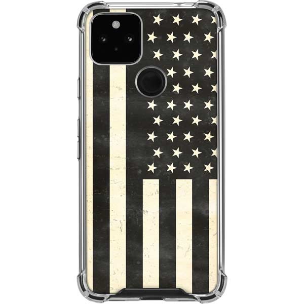 Black & White USA Flag Pixel Cases