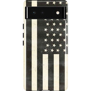 Black & White USA Flag Pixel Cases