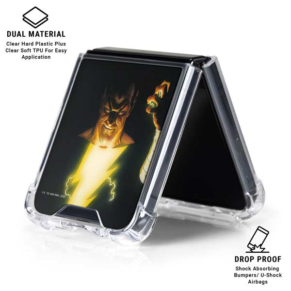 DC Comics Justice Society of America #23 Cover Painting Black Adam Original Art by Alex Ross Galaxy Z Flip7 Clear Case