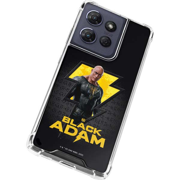 DC Comics Black Adam Movie Art Character and logo Moto G Play 5G (2025) Clear Case