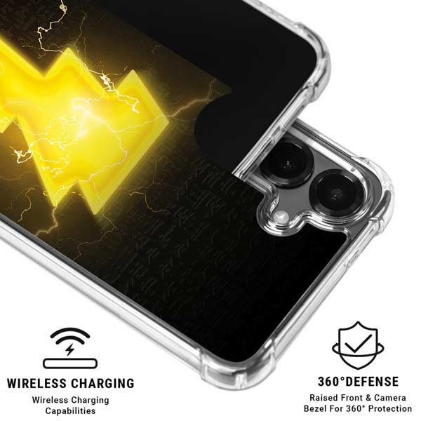 DC Comics Black Adam Lightning Bolt Galaxy S26 Clear Case
