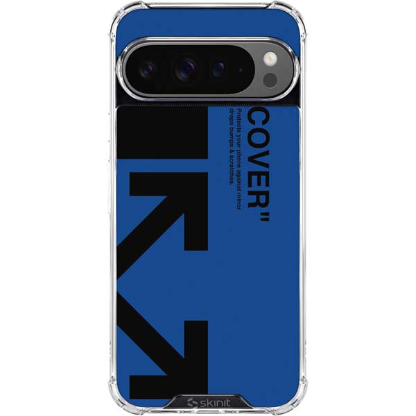 Black and Blue Arrows Google Pixel 10 Pro XL Clear Case