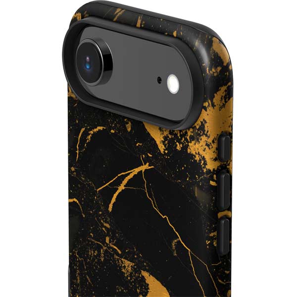 Black and Gold Scattered Marble iPhone 17 Air Impact Case