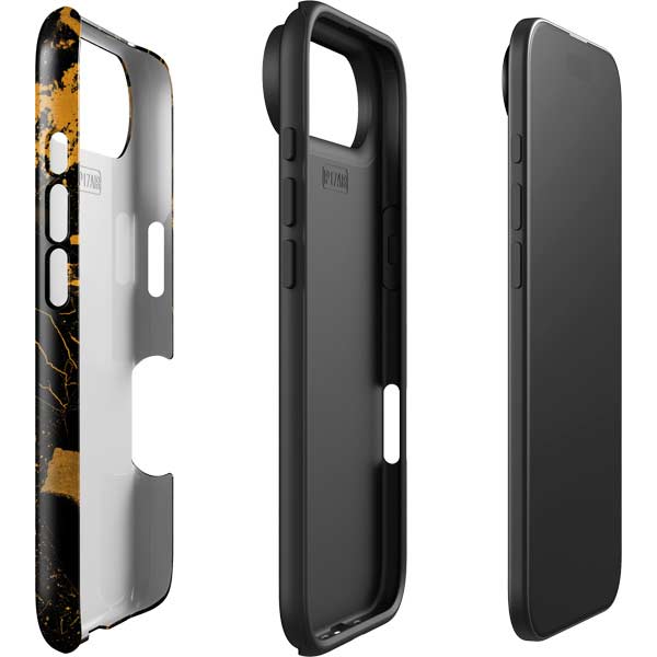 Black and Gold Scattered Marble iPhone 17 Air Impact Case