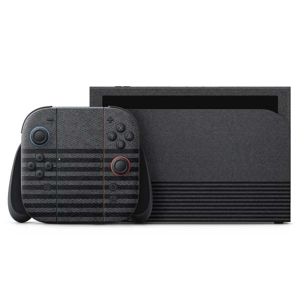 Black and Grey Stripes Nintendo Skins