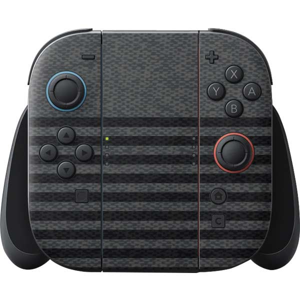 Black and Grey Stripes Nintendo Skins