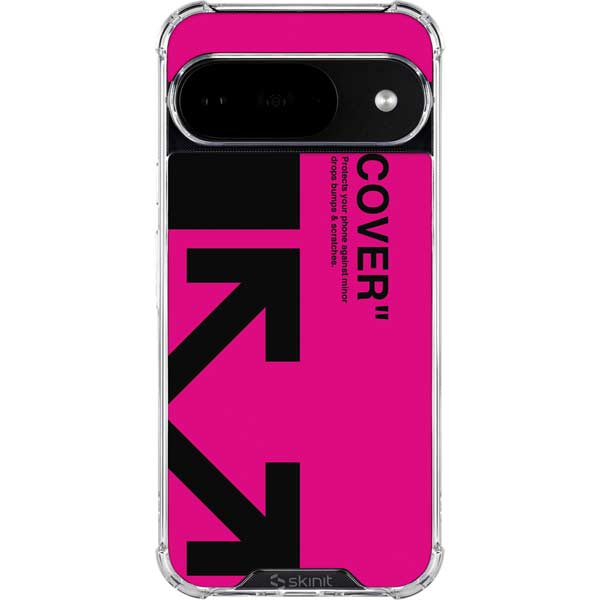 Black and Pink Arrows Google Pixel 10 Clear Case