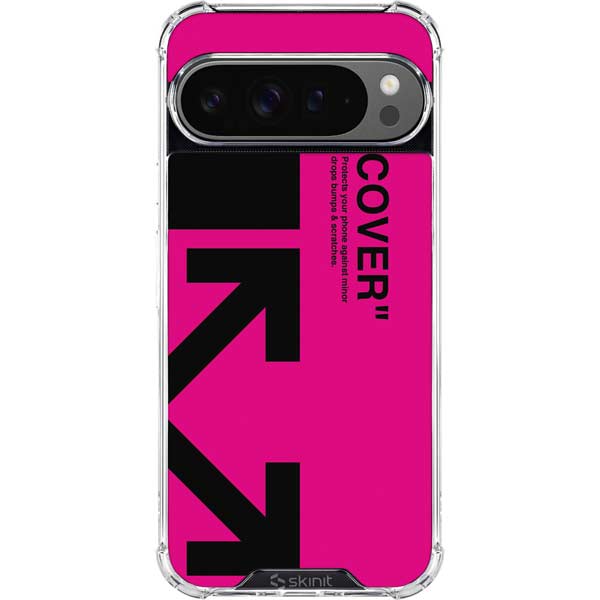 Black and Pink Arrows Google Pixel 10 Pro XL Clear Case