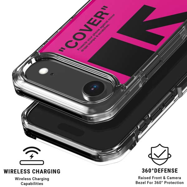 Black and Pink Arrows iPhone 17 Air Clear Case