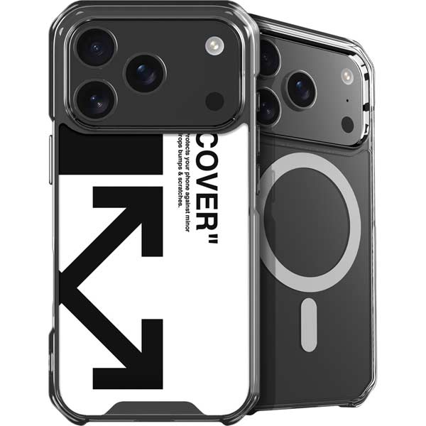 Black and White Arrows iPhone 17 Pro Max MagSafe Case