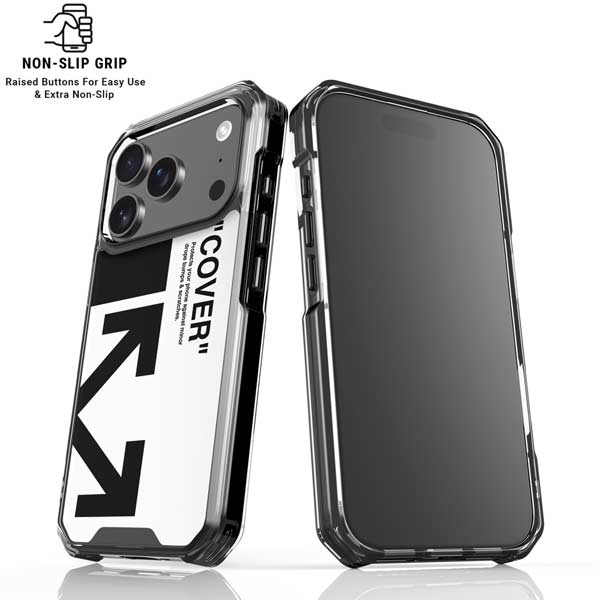 Black and White Arrows iPhone 17 Pro Max MagSafe Case