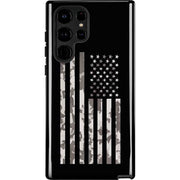 Black and White Camo American Flag Galaxy Cases