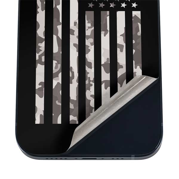Black and White Camo American Flag iPhone 17 Air Skin