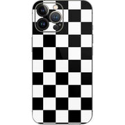 Black and White Checkered iPhone 15 Pro Max Skin