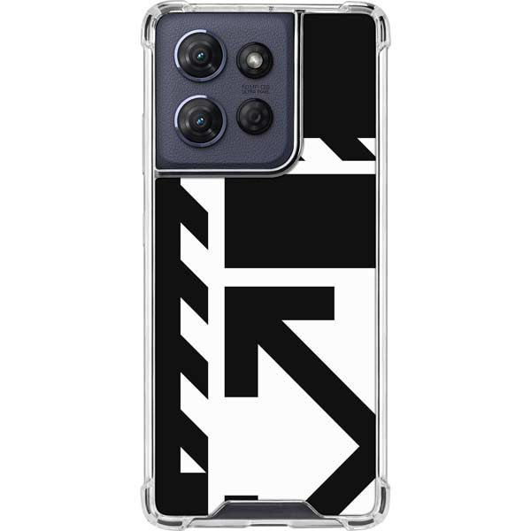 Black and White Geometric Shapes Moto G 5G (2025) Clear Case