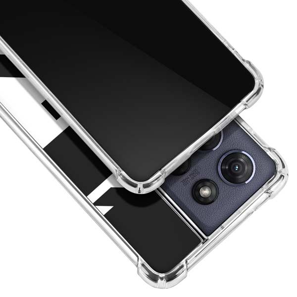 Black and White Geometric Shapes Moto G 5G (2025) Clear Case