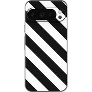 Black and White Geometric Stripes Google Pixel 10 Pro XL Skin