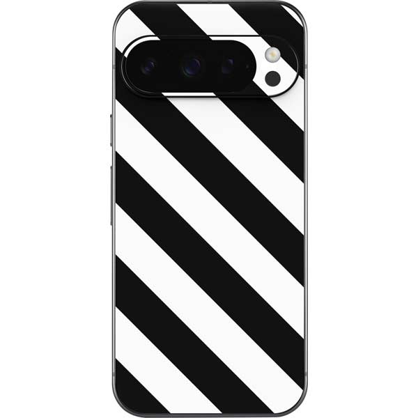Black and White Geometric Stripes Google Pixel 10 Pro XL Skin